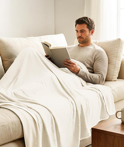 Cozy Haven | Cooling Blanket for Hot Sleepers with Breathable Fabric | Lightweight Throw for Comfort and Relief