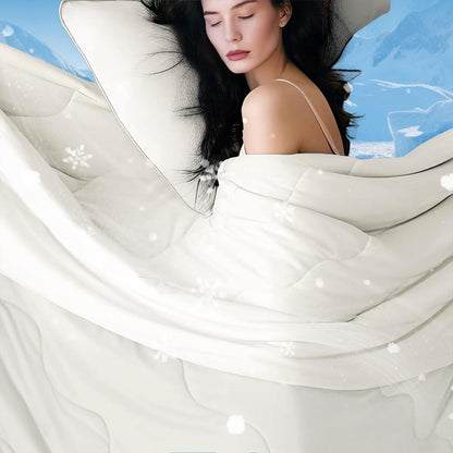 Cooling Comforter Set | Lightweight Cooling Blanket with Cooling Pillowcases | Moisture-Wicking Fabric for Hot Sleepers