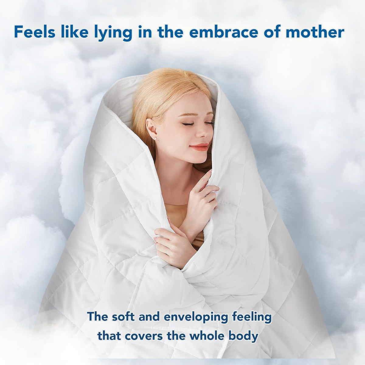 Cozy Comfort | Weighted Blanket with Cooling Microfiber | All-Season Softness for Ultimate Relaxation