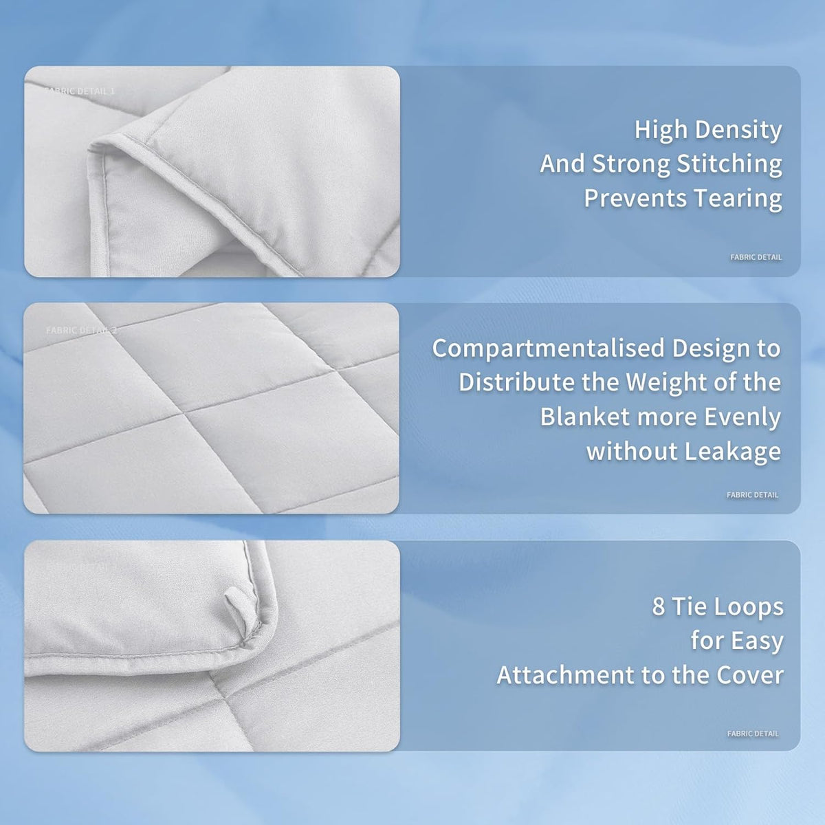 Cozy Comfort | Weighted Blanket with Cooling Microfiber | All-Season Softness for Ultimate Relaxation