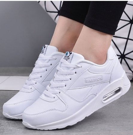 Women's Cushioned Athletic Sneakers – Lightweight Breathable Running Shoes with Air Sole & Anti-Slip Grip for Walking, Gym, Jogging