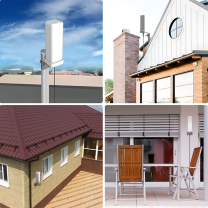 UltraClear Series | 360° Outdoor HDTV Antenna with 460-Mile Range & Smart Signal Booster | Easy Installation for High-Definition Viewing