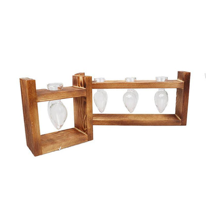Eternal Heart - Glass & Wood Propagation Vase