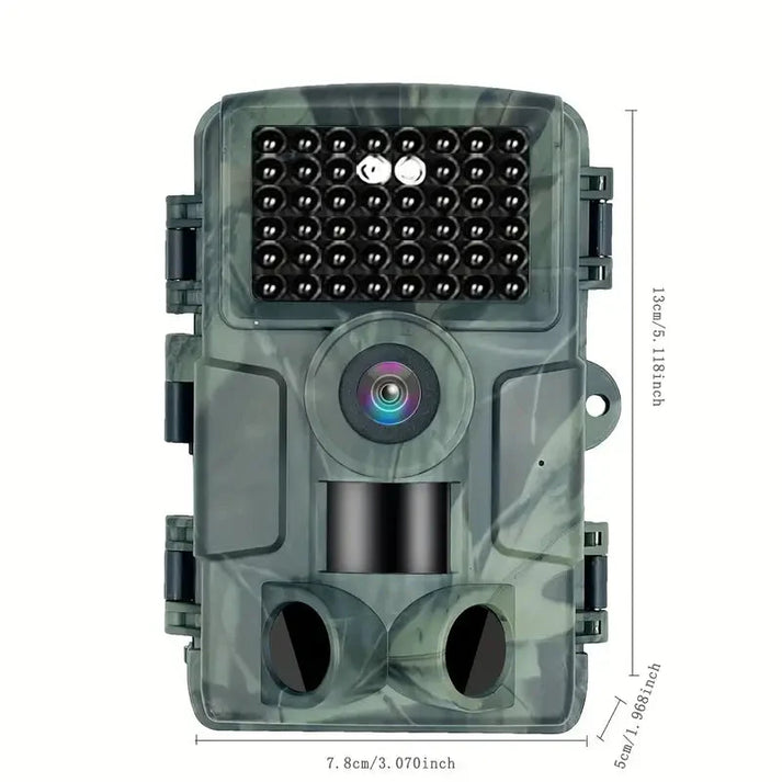 60MP Trail Camera with 4K Video Recording, Night Vision & Smartphone App – Waterproof Wildlife Monitoring System for Hunting, Property