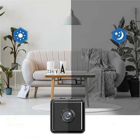 Compact HD Security Camera with Night Vision, Motion Alerts & Rechargeable Battery for Indoor & Outdoor Use