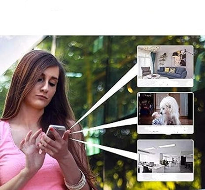 Compact HD Security Camera with Night Vision, Motion Alerts & Rechargeable Battery for Indoor & Outdoor Use