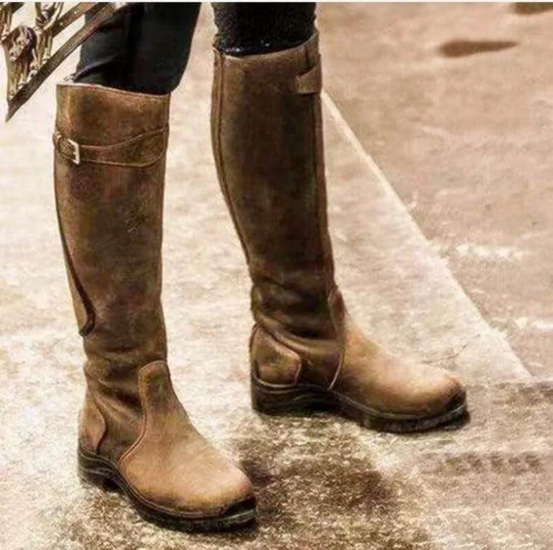 Knee-High Cold-Weather Riding Boots for Women – Insulated, Waterproof & Slip-Resistant