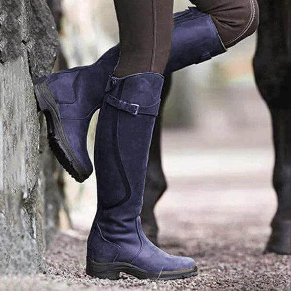 Knee-High Cold-Weather Riding Boots for Women – Insulated, Waterproof & Slip-Resistant