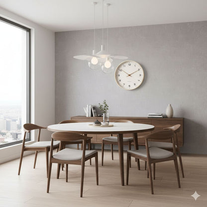 Elegant Wooden Wall Clock | Modern Wall Clock Decor with Silent Sweep Mechanism | Timeless Design for Any Space