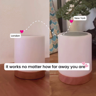 Global Connect | Friendship Lamp with Instant Tap Activation | Thoughtful Gift for Maintaining Long-Distance Relationships