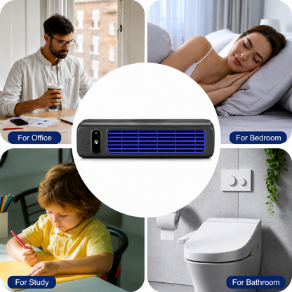 Portable Rechargeable Personal Air Cooler with 3 Speed Settings for Desk Office Bedroom Home Travel USB Powered Evaporative Cooling Fan