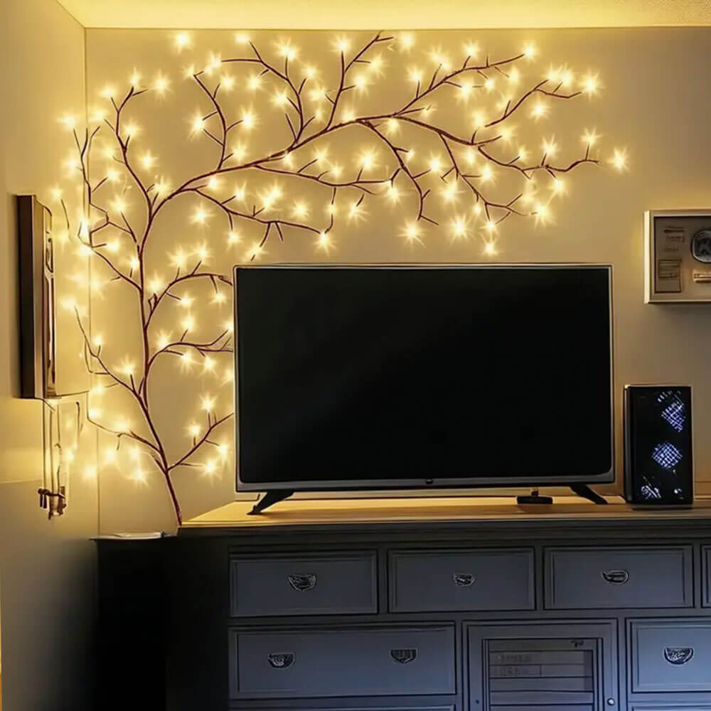 Artistic Willow Branch Lights | Bendable LED Decorative Lighting with Warm Glow | Cozy Ambiance for Home Decor