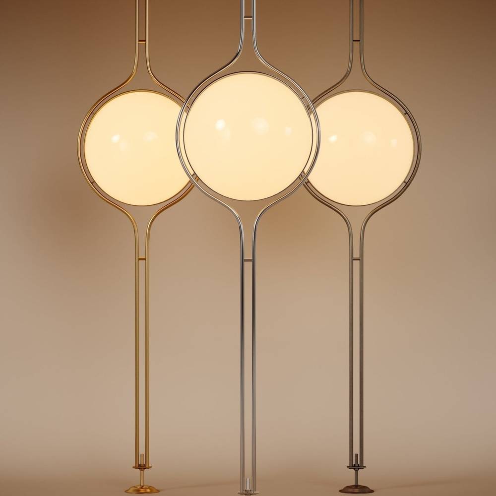 Tension-Mount Light Column 98-110 in Tall Acrylic Tower Lamp for Living Room Studio Entry Ambient Glow Decorative Standing Fixture